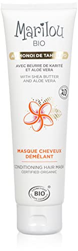 Marilou Bio - Gamme Monoï - Masque de Cheveux Démélant à L'Huile de Monoï de Tahiti - Tube de 150 ml - le Secret des Vahinés pour de Beaux Cheveux