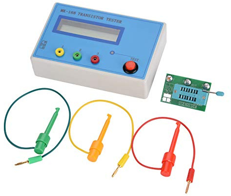 Akozon Multi-funktionale Transistor Tester, MK-168 Transistor Tester Diode Triode Kapazität Widerstand RLC NPN PNP MOS Meter, automatische Checker Detektor