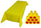 Sensalux Tischdecke, abwaschbar, Vorteilspack, 10 Stück, 1,18m x 2,5m, Gelb