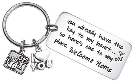 2022 Housewarming Gifts Keyring New Home New Adventure New Home Gift Ideas, You already have the key to my heart, Medium