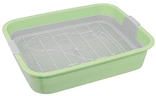 4BIG.Fun - Primer Aseo para Gatos y Niños - Bandeja de Inodoro Con Filtro de Limpieza - Sin Arena - Disponible en Verde o Gris