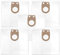 5 x Sacs pour Aspirateur classe du Filtre M pour Bosch GAS 25