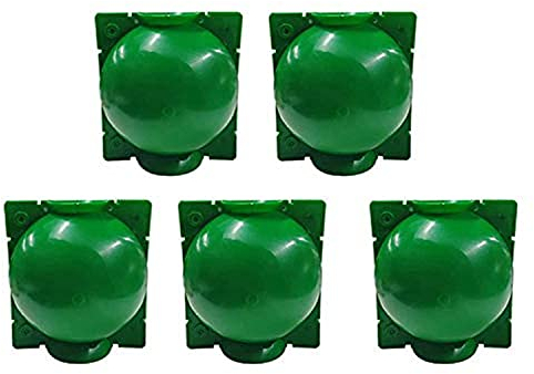 Yeehliny Pflanzenwurzel Verpflanzen Box Wiederverwendbare pflanzenwurzelbox Plant Rooting Ball, Plant Root Growing Box, Pflanzen Pfropfkasten für Gartenpfropfung Wurzelbildung 5PCS (Grün-5CM)