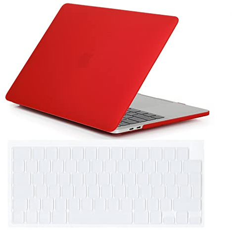 Se7enline Compatible with 2025 2024 2023 2022 2021 MacBook Pro 14 inch Case Hard Shell Laptop Cover for MacBook Pro New Model A2918 A2992 A3112 A3401 A2779 A3434 M5 M4 M3 M2 M1 &Keyboard Skin, Red