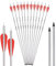 NIKA ARCHERY Aluminium Pfeil 30 Zoll Jagd Zielübung Bogen und Pfeil geeignet für Compoundbogen Recurve Bogen Langbogen (12 Stück)
