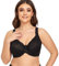 Ayigedu UK Ladies Plus Size Full Coverage Bra Non Padded Underwire Minimizer Bras 38E Black