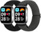 BTTNG Elastisches Armband kompatibel mit Xiaomi Redmi Watch 3 Active für Damen und Herren, Einstellbare Solo Loop Elastisches Armband Bequemes Sport Ersatzarmband für Redmi Watch 3 Active, 2 Stück