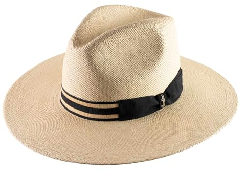 Borsalino - Chapeau Panama Large Bord Andrea Panama Quito, Naturel, 58-60