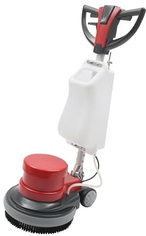 Machine à disque électrique 1100 W, machine de nettoyage, brosse multifonction, machine de nettoyage de sol avec 4 fonctions principales, polisseuse de sol avec grand réservoir d'eau