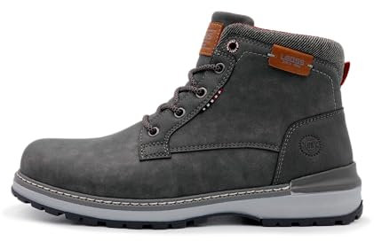 Uomo Stivaletti Confortevoli Per Passeggiate Antiscivolo Stivaletto Outdoor Trekking Scarpe Sportive Outdoor Scarpe MU9556-5 (GREY,42)