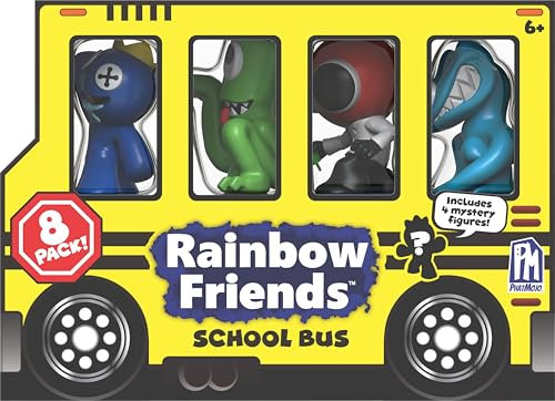 Rainbow Friends - Minifiguren 8er-Pack - Schulbus