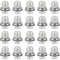 Lcyen 20Pcs M12 x 1.5 Wheel Lug Nuts Wheel Nuts Set for Jaguar XF XE X-Type F-TYPE S-TYPE XJ X350 X351 X358 XK XKR M12 x 1.5 Locking Lug Nuts
