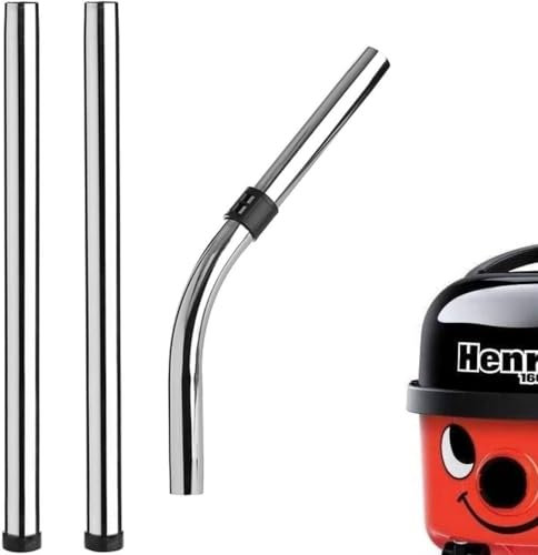 UTIZ 32mm Bundle Of 3 Chrome Tools 2548037 Rod Set Pipe Extension Tubes for Numatic Henry Hoover Hetty Vacuum Cleaners Henry Hoover Attachments (Extension Rod Set)
