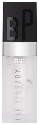 BPerfect Lip Library Lip Gloss – High-Shine Hydrating Gloss with Jojoba Oil – Shade Cliffhanger (Clear)