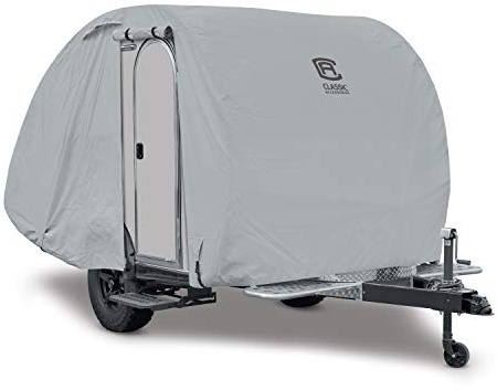 Classic Accessories Over Drive PermaPRO Tropfenförmige Anhängerabdeckung, 2,4 m - 3,4 m L x 1,5 m B, Wohnmobil-Abdeckung, Wohnmobil-Abdeckung, Reiseanhänger-Abdeckung
