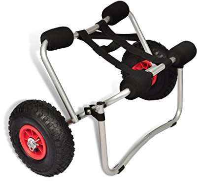 Festnight Carrello Tresporto per Kayak Pieghevole in Acciaio