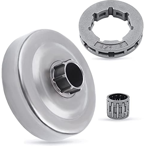 Haishine Kit Tamburo Frizione per Husqvarna 55 51 50 154 254, Pignone e Frizione 325-7T con Pignone, Cuscinetto ad Aghi, Sostituzione OEM 503088702