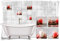 Medianlux Fliesen-Aufkleber Fliesen-Bild Kerzen Steine Wellness SPA Rot Weiß Deko Bad WC, 10x10cm fp5p230q-82718