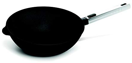 Woll DIAMOND XR logic Guss-Wok und -Rührpfanne Ø 28 cm, 10 cm hoch Griffart Edelstahlgriff