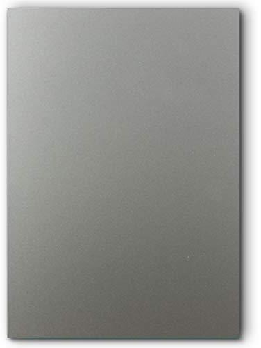 300 DIN A5 Einzelkarten Papierbögen - Silber Metallic - 250 g/m² - 14,8 x 21 cm - Bastelbogen Tonpapier Fotokarton Bastelpapier Tonkarton - FarbenFroh