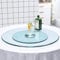 Outech Lazy Susan Esstisch Drehplatte, 60 cm Runde Glas Drehplatte, 60-120 cm Rotating Tablett Aus Gehärtetem Glas, Mit Geräuscharmen Lagern, Geeignet Für Hotelfamilien