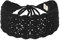 Damen Gestrickt Stirnband Mädchen Retro Breit Strick Haarband (Einfach Schwarz),Einheitsgröße