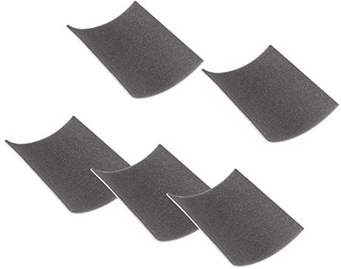 Filtro de aspiradora de repuesto de 5 piezas, filtro de pantalla de filtro de esponja de motor de aspiradora universal cortable 150 * 150 * 4 mm