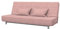 Soferia Kompatible Ersatzbezug fur BEDDINGE 3-er Bettsofa, Stoff Majestic Velvet Blush Pink (FLECKENABWEISEND und WASSERABWEISEND), Rosa