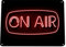 On Air Schild – Neon Style A4 Metallschild On Air Recording Studio Musikschild