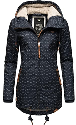 Ragwear Damen warme Winterjacke kurz wasserdicht mit Kapuze Zuzka Winter XS-6XL