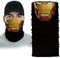 Motorcycle Face Mask, Snood Scarf, Motorbike Facemask Biker Ski Skiing Face Protection Dust Wind Tube Headwear Balaclava Neck Gaiter (Iron Man)