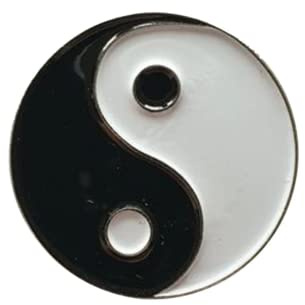 GBJUK Yin-Yang Anstecker, Silber, Accessoire, Anstecker