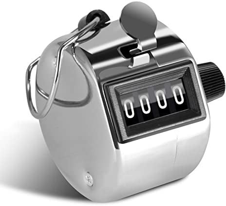 moinkerin Handzähler Zähler Counter Counter Hand für Inventur, Sport, Marketing, Flugzeug, Golf (1 Stück)