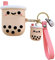 Yatchen Kreative Hülle Kompatibel mit AirPods 1&2, Niedlicher Lustiger Panda Design Skin Weiches Silikon AirPods Cover Case mit Ringschnalle Einzigartige Mini Schutzbox für AirPods (AirPods 1&2,