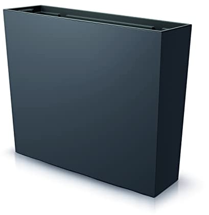 Prosperplast Urbi Case Tower - Vaso per piante con vaso interno, per interni ed esterni, rettangolare, in plastica (580 x 180 x 498 mm, antracite)