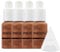 Glamza Phoera Foundation Full Coverage Makeup Set - 24hr Long Lasting Oil Control - Soft Smooth Matte Flawless Concealer Cream - Inc x4 30ml Foundation & Silicone Blender Sponge (109 Mocha)