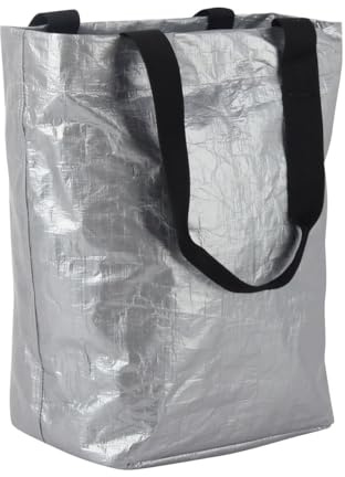 Hapo-G - Fahrrad-Hecktasche – recyceltes Polypropylen – Gepäckträger-Befestigung – Tragegriff – Fassungsvermögen 17 l – Maße 29 x 40 x 18 cm – max. 5 kg – Farbe Grau – kompatibel mit E-Bike