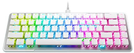 ROCCAT Vulcan II Mini Clavier de Jeu Optique pour PC avec éclairage RVB Personnalisable, câble Amovible, duplicateur de Boutons, profils intégrés, Plaque d'aluminium, durabilité de 100 Millions de