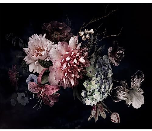 murando - Fototapete Premium-Vlies Blumen 350x256 cm Vlies Tapeten Wandtapete XXL Moderne Wanddeko Design Wand Dekoration Wohnzmmer Schlafzimmer Büro Abstrakt Natur Vintage Rosen Pflanzen