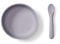 Vital Baby Nourish Silicone Suction Bowl Set - Mess-Free Weaning | Strong Suction Pad | Scooped Bowl and Chunky Spoon | BPA-Free | Easy to Clean | Suitable from 4 Months+ | Dusky Mauve