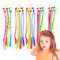 Zzcy 30 Stück Bunte Haarsträhnen Kinder,Einklipsen Haarsträhnen Zum Einflechten,Glitzer Haarsträhnen für Mädchen,Hair Tinsel Party Festival Deko Geschenke