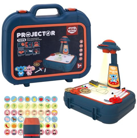 Projecteur de Dessin pour Enfants,Machine à Peindre éducative Projection Lumineuse Graffiti Tableau d'écriture pour Enfants Jouet d'écriture et Planche à Dessin avec Projecteur