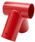 Schaukelverbinder 100° Verbindungsstück Ø100 mm aus pulverbeschichtetem Stahlblech für Gartenschaukel stabile Dreieck-A-Form, mit Montageöffnungen Ø 10 mm (Rot, 100°)