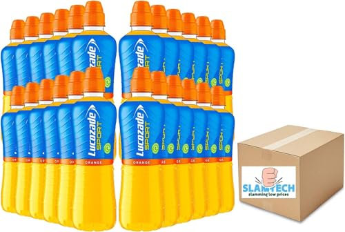Lucozade Sport Body Fuel - Orange 24x500ml Isotonic sports drink, with Electrolytes and Vitamin B3 Bursting with Flavour Sold by Slamtech