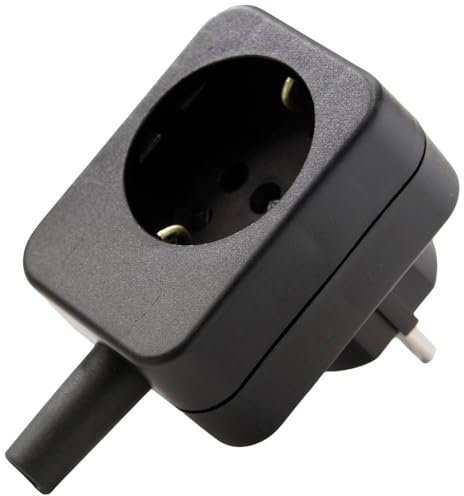 Kaiser 596/20/sw Prise intermédiaire une pièce noir