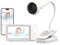 CHILLAX Giraffe Pro Babyphone Caméra Bébé Portable, Batterie intégrée pour Le Voyage, Protection de la Vie privée, Interrupteur WiFi, Caméra HD 1080p et écran 5'', Babyphone WiFi avec Application