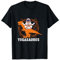 Lustiges Yoga-T-Shirt. Yogasaurus T Rex Trex Yoga Spaceman T-Shirt