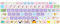 WSLUCKO Silicone Keyboard Cover Skin for Dell Latitude 3440 3450 5430 5431 54207430 7420 7410 14, 15.6 Dell Latitude 7520 9000 9510 9520 9420 9430/16 7650 7640,Cute Cat