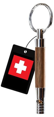 Pavlova’S Schweizer Hundepfeife mit Umhängeband – Handgefertigt aus Walnussholz & Edelstahl – Klare Trainingspfeife für den Außenbereich – Geschenkbox – 10 Jahre Garantie – Limitierte Edition