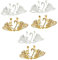 Cabilock 3 Ensembles Décoration De Gâteau D'anniversaire Broche En Peluche Strass Couronne De Perles Casque D'or Accessoires De Décoration De Gâteaux Diadème Pour Gâteau 2 Pièces * 3